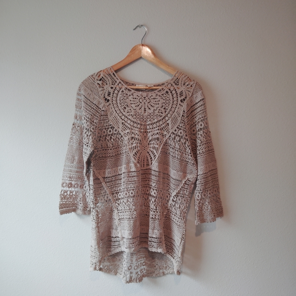 CATO Crochet Oversized Blouse - Picture 2 of 7